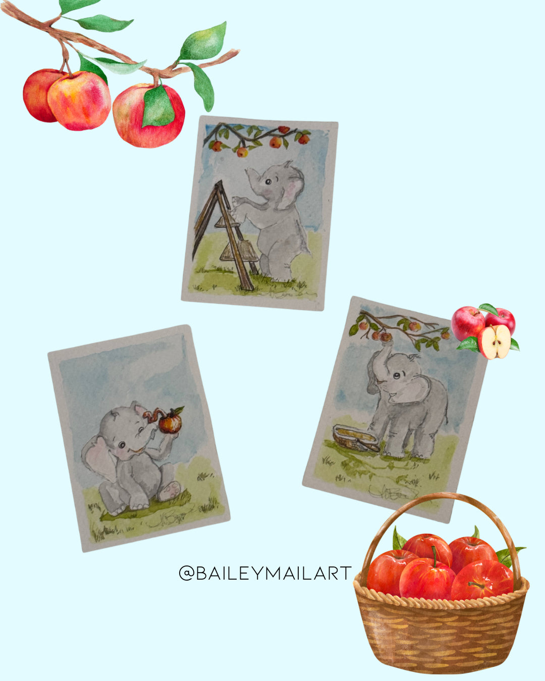 Bailey - Apple Picking - Print Set